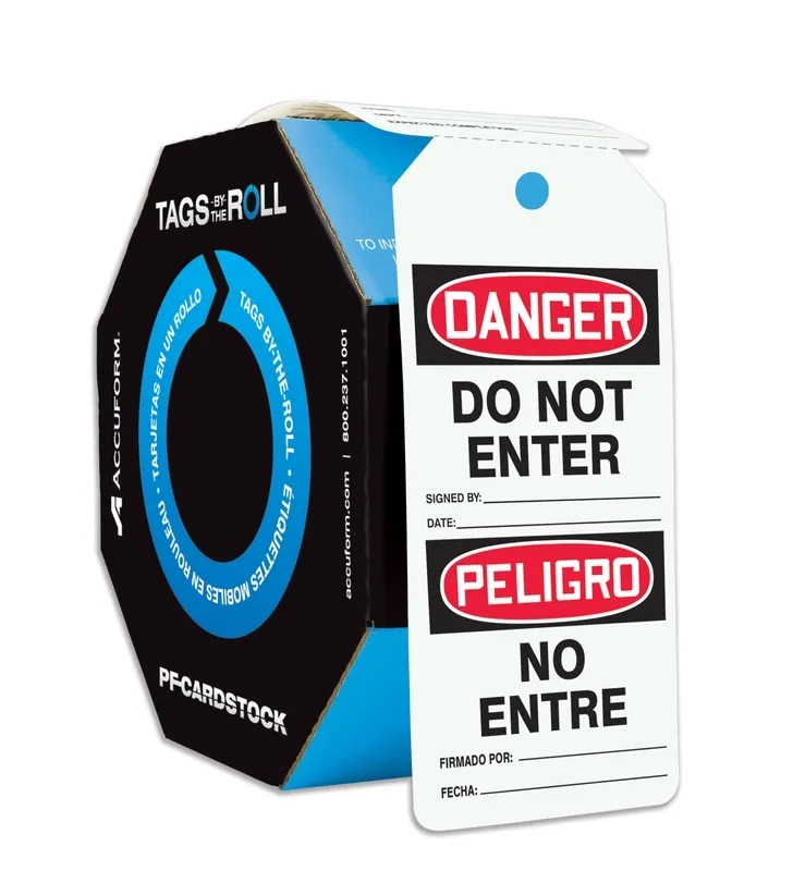 BILINGUAL DO NOT ENTER TAGS 250/RL - Flammable Storage Cabinets